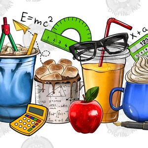 Math Teacher coffee cups png, Teacher life png, Teacher&#39;s Day png, Math Teacher png, coffee cups png, sublimate designs download