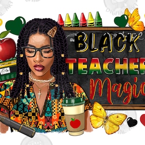 Juneteenth black teacher magic png sublimation design download, Afro American png,afro woman png,afro Teacher png,sublimate designs download