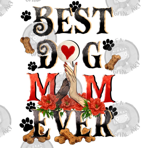 Best Dog Mom Svg Etsy