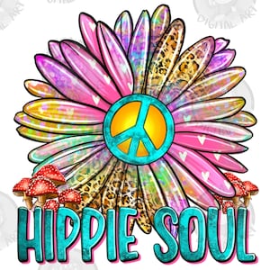 Hippie soul png sublimation design download, western hippie png, peace sign png, hippie vibes png, sublimate designs download