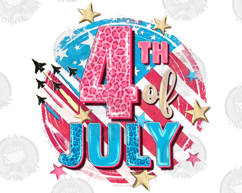 4th of July Png Sublimation Design Download 4th of July Png - Etsy