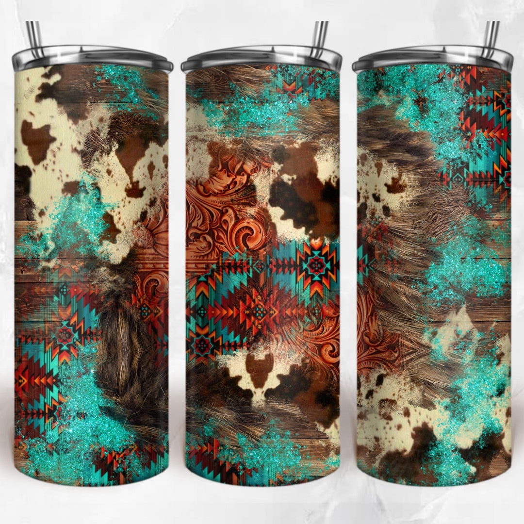 Western 20 Oz Skinny Tumbler Png Sublimation Design Download, Tooled ...