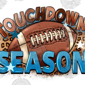 Touchdown season png sublimation design download, sport png, hand drawn Football ball png, Football png, sublimate designs download