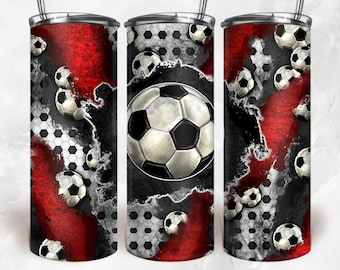 Soccer 20oz skinny tumbler png sublimation design download, sport tumbler png, Soccer ball png, Soccer game png, sublimate designs download