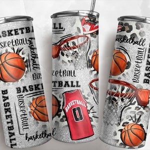Basketball 20 oz skinny tumbler png sublimation design download, sport tumbler wrap png, 20 oz tumbler designs, tumbler png download