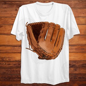 Baseball Glove Png Sublimation Design Download, Sport Png, Hand Drawn