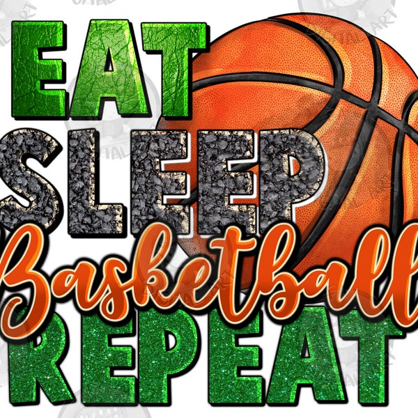Eat sleep Basketball repeat png sublimation design download, sport png, Basketball png, Basketball ball png, sublimate designs download