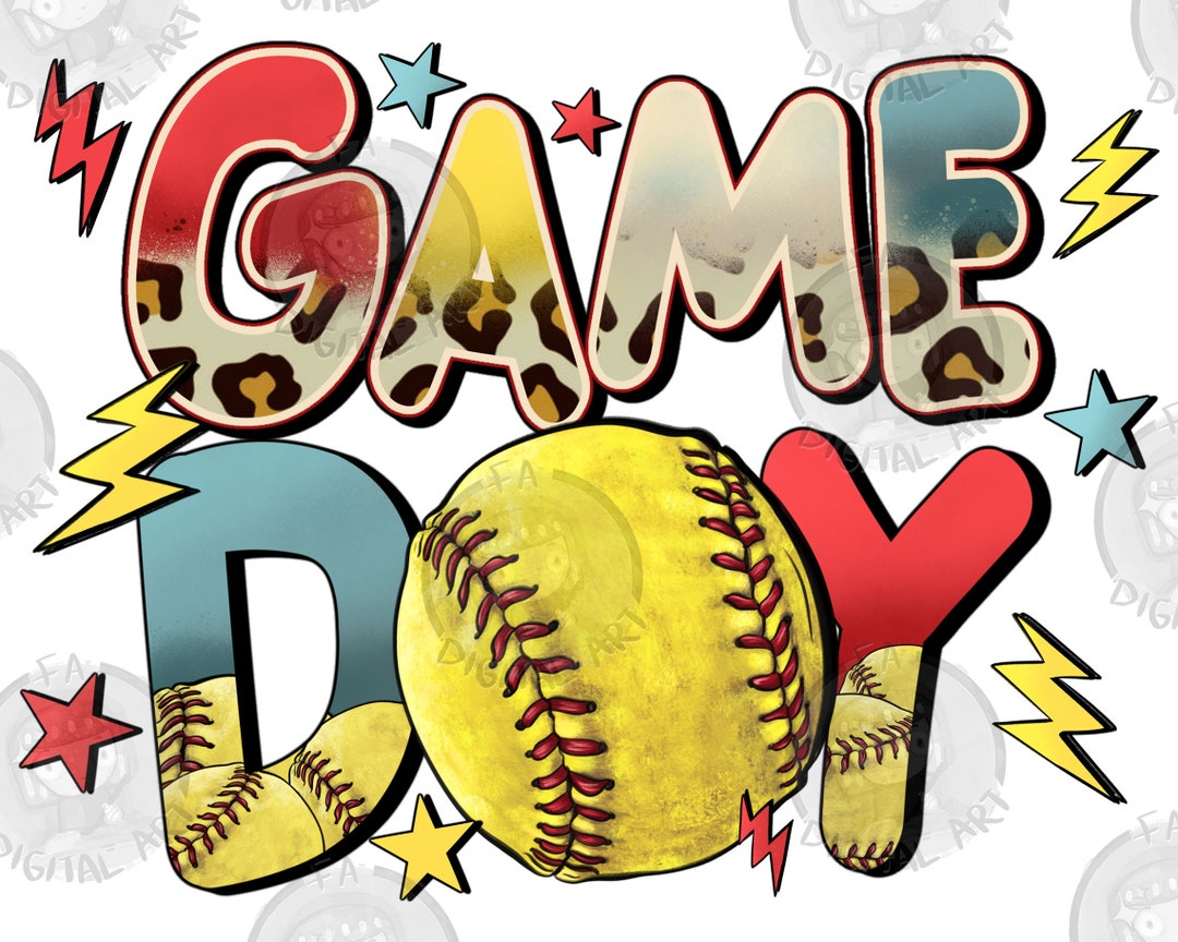 Game Day Softball Png Sublimation Design Download Sport Png - Etsy