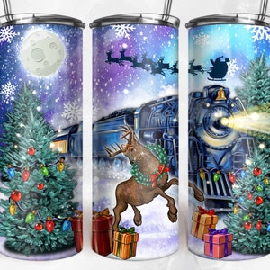 Polar Express Christmas 20oz Tumbler png sublimation design download, Christmas png, polar express train png, sublimate designs download