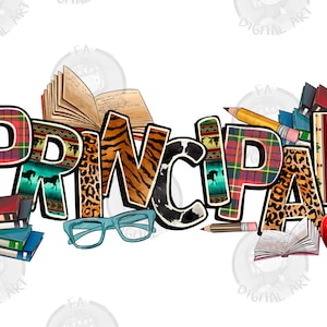Principal png sublimation design download, western Principal png, Principal life png, back to school png, sublimate designs download