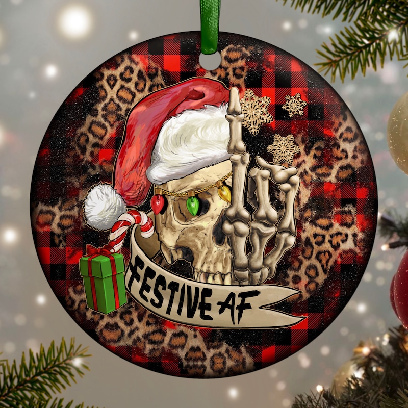 Pop Art Bright Logo Skull Ornament 19cm