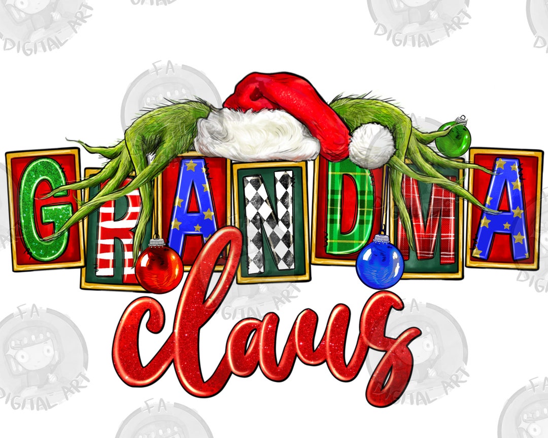Christmas Grandma Claus Png Sublimation Design, Christmas Png,merry