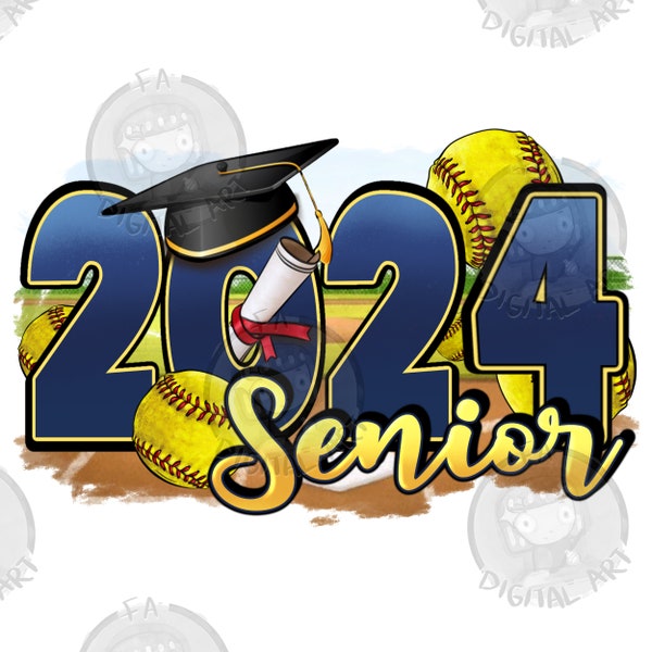 Senior 2024 Softball png sublimation design download, graduation 2024 png, class of 2024 png, Softball png, sublimate designs download