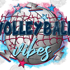 Volleyball vibes png sublimation design download, hand drawn Volleyball ball png, Volleyball png, sport png, sublimate designs download