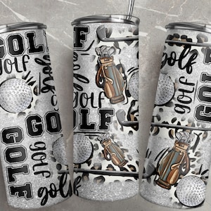 Golf 20 Unzen Skinny Becher png Sublimation Design download, Sport Becher wickeln png, 20 Unzen Becher Designs, Golf Becher png herunterladen