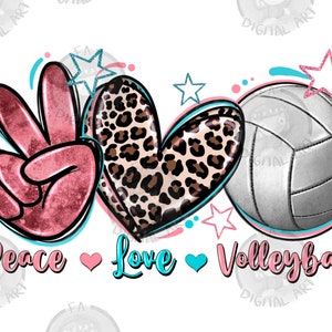 Paz amor Voleibol png sublimación diseño descargar, corazón occidental png, dibujado a mano Voleibol png, Voleibol png, sublimar descargar