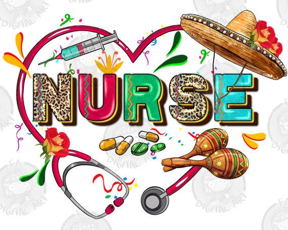 Cinco de mayo Nurse png sublimation design download, Mexican Day png, Mexican Nurse png, Nurse png, Nursing png, sublimate designs download