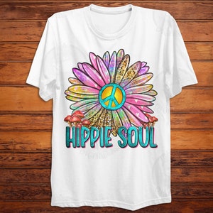 Hippie Soul Png Sublimation Design Download, Western Hippie Png, Peace ...