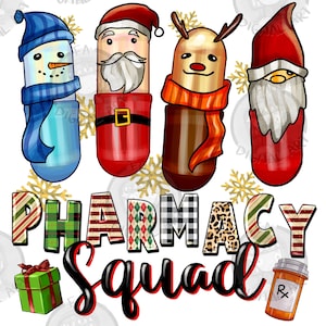 Pharmacy Squad Christmas png sublimation design download, Christmas png, Christmas Pharmacy png, Pharmacy png, sublimate designs download