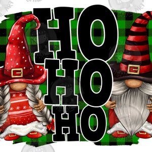 Ho Ho Ho Kerst kabouters Png Sublimatie Design, Merry Christmas Clipart, Kerst kabouters Png, Vakantie Kabouters Png, Digitale Download