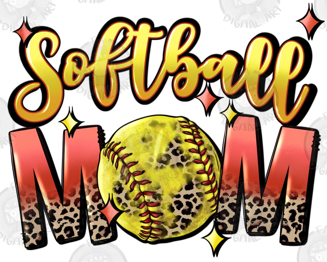 Softball Mom Png Sublimation Design Download, Softball Ball Png, Game