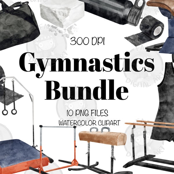 Gymnastics Png Bundle For Creators, Watercolor Gymnastics Clipart, Watercolor Gymnastics Printable, Gymnastics Clipart, Digital Clipart