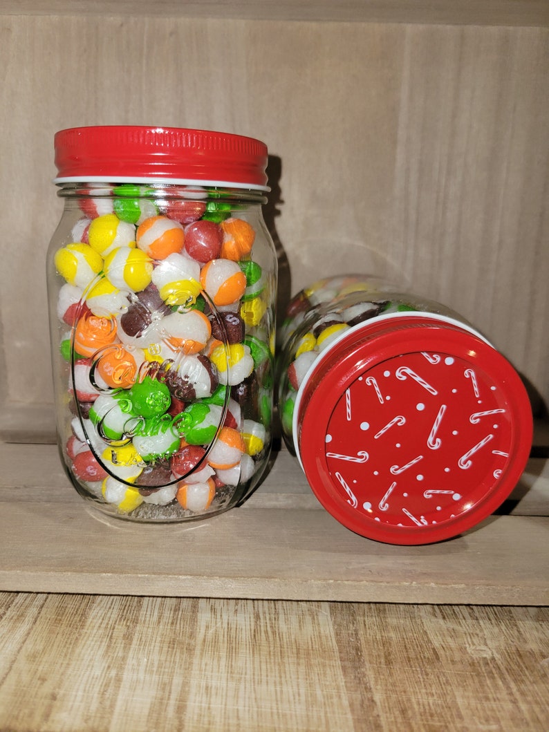 Freeze Dried Xplodin' Rainbows a Christmas Mason Jar freeze Dried Skittles 6oz Etsy