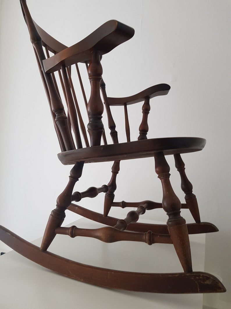 Antique Victorian Windsor Rocking Chair - Etsy UK