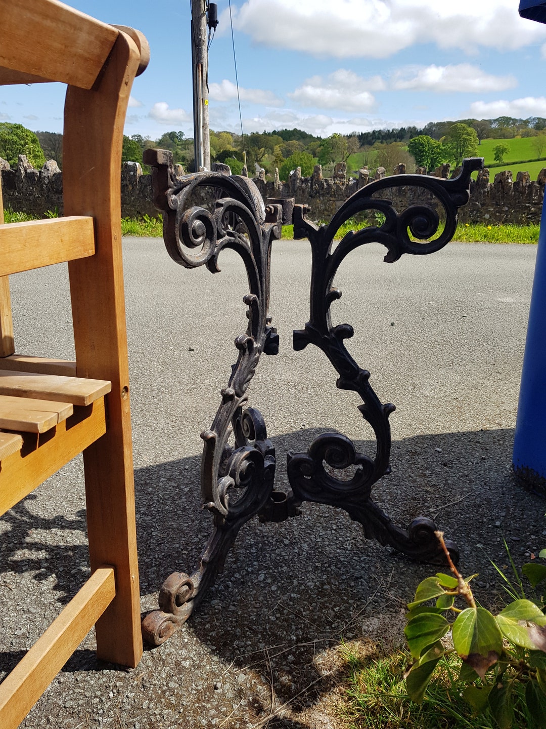 Antique Iron Table Legs Etsy