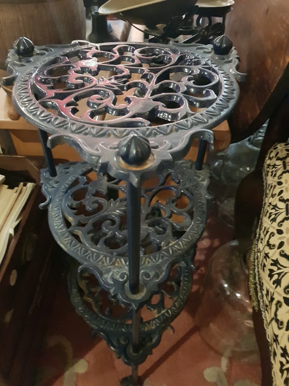 Vintage 3 Tier Cast Iron Pot Stand Etsy