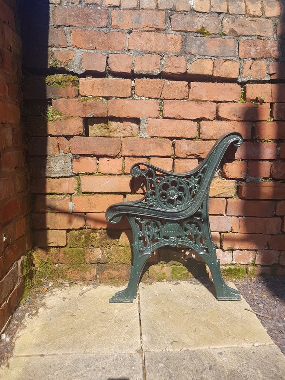 Antique Victorian Cast Iron Bench Ends Etsy