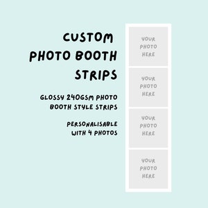 Personalised Photo Booth Strip | Custom Photo Strip | Polaroid Style | Photo Print Gift | Photobooth Strip | Film Strip | Photo Print