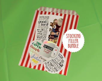 Ghosts Inspired Gift Bundle | Ghosts Characters Stocking Filler | Six Idiots | Ghosts Gift | Ghosts Bookmark | Ghosts Sticker | Button House