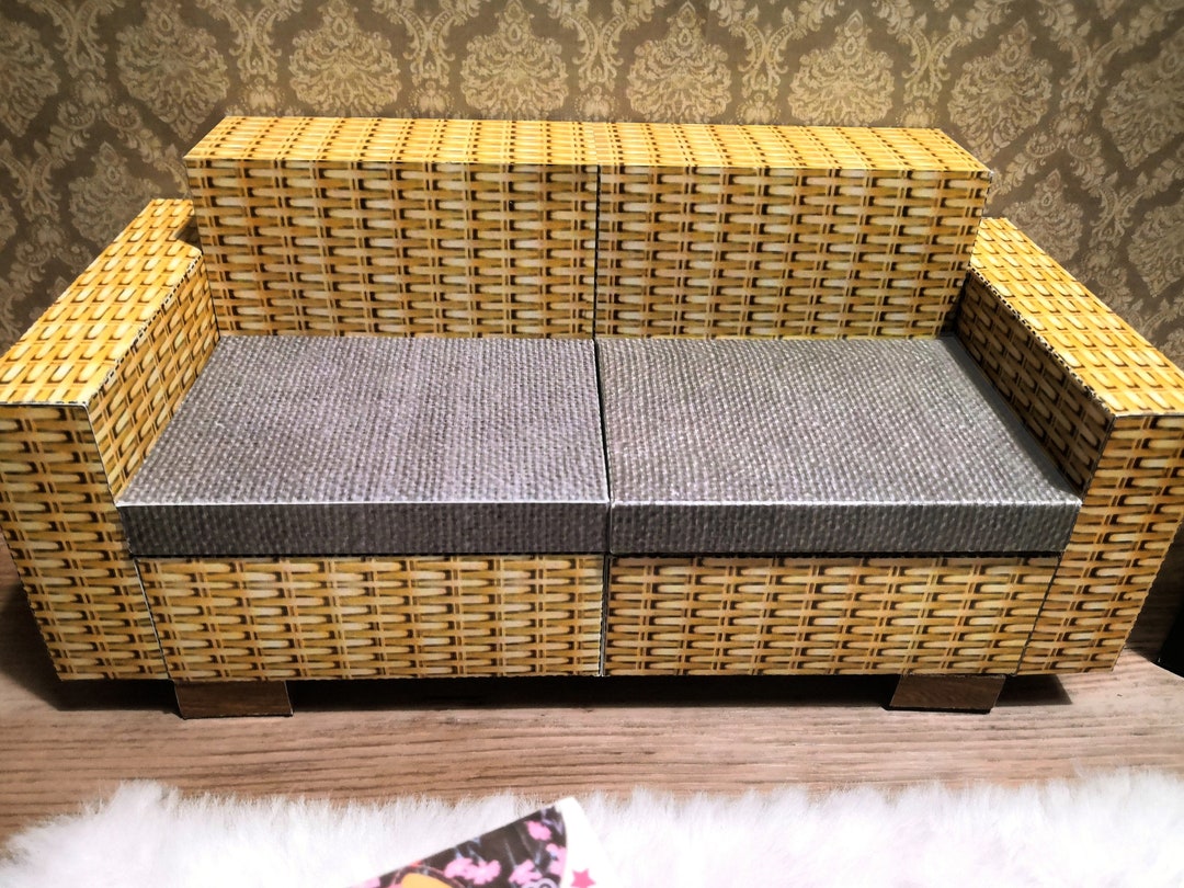 Printable SOFA Furniture Paper-cut Dollhouse Digital PDF - Etsy