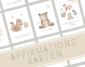 Affirmation cards kids encouragement cards