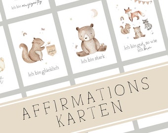 Affirmation cards kids encouragement cards