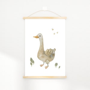 Kinderzimmerposter Gans Boho