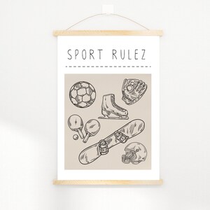 Kinderzimmerposter Sports
