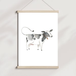 Affiche de pépinière de ferme de vaches
