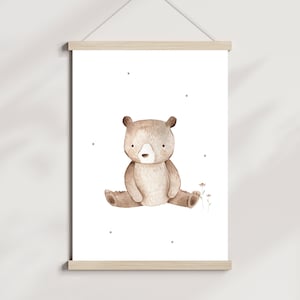 Kinderzimmerposter Bär Blume