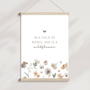 Kinderzimmerposter Wildflower Boho