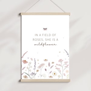 Kinderzimmerposter Schmetterling Wildflower