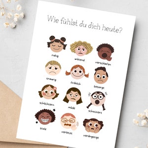 Gefühlskarten Kinder Gefühlsposter