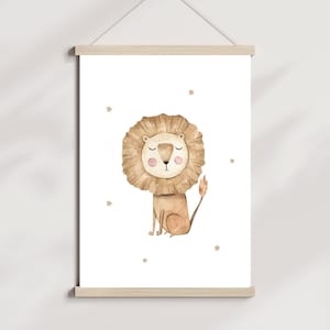 Poster Löwe Safari Kinderzimmer