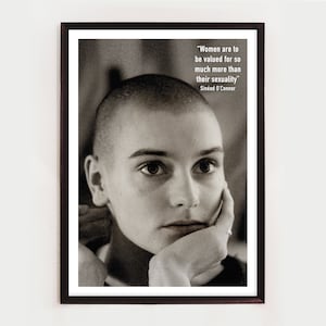 Sinéad O&#39;Connor, Unframed Song Lyric Print, Indie Rock, Music Poster, Art, Home Decor