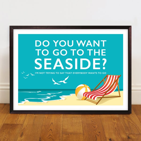 The Kooks, Seaside, Inside In Inside Out, music poster, wall decor, wall art, song lyric, pop, indie, indie rock