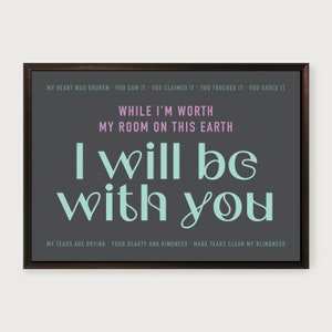My heart was broken, Sunshine on Leith, The Proclaimers, Unframed Song lyric Print, Art Poster, Music Print, Rock Art