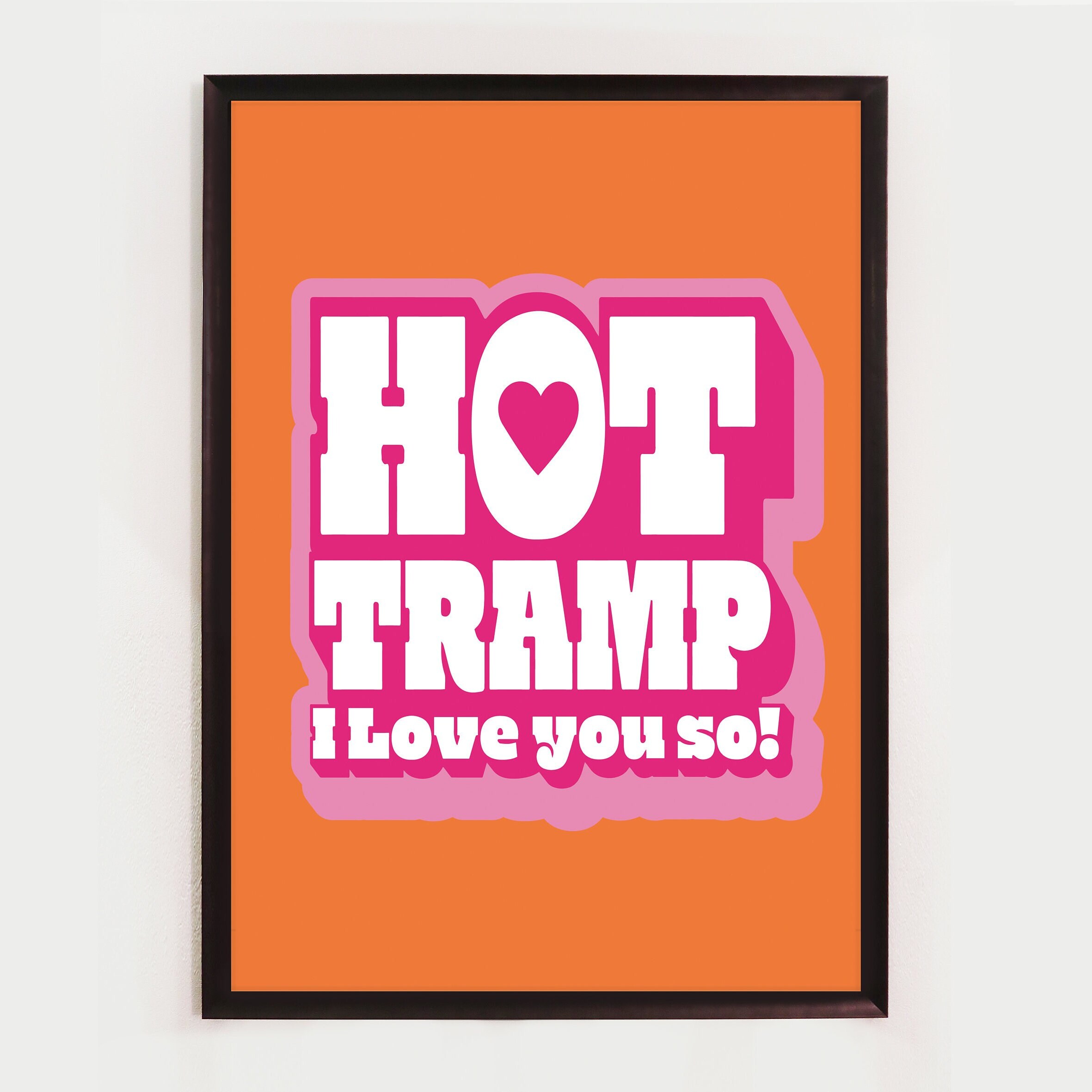 David Bowie Music Poster Hot Tramp I Love You So Quote Wall 