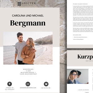Wohnungsbewerbung für Singles/Paare/Familien | Vorlage | Deutsch | Word & Pages | Sofort-Download