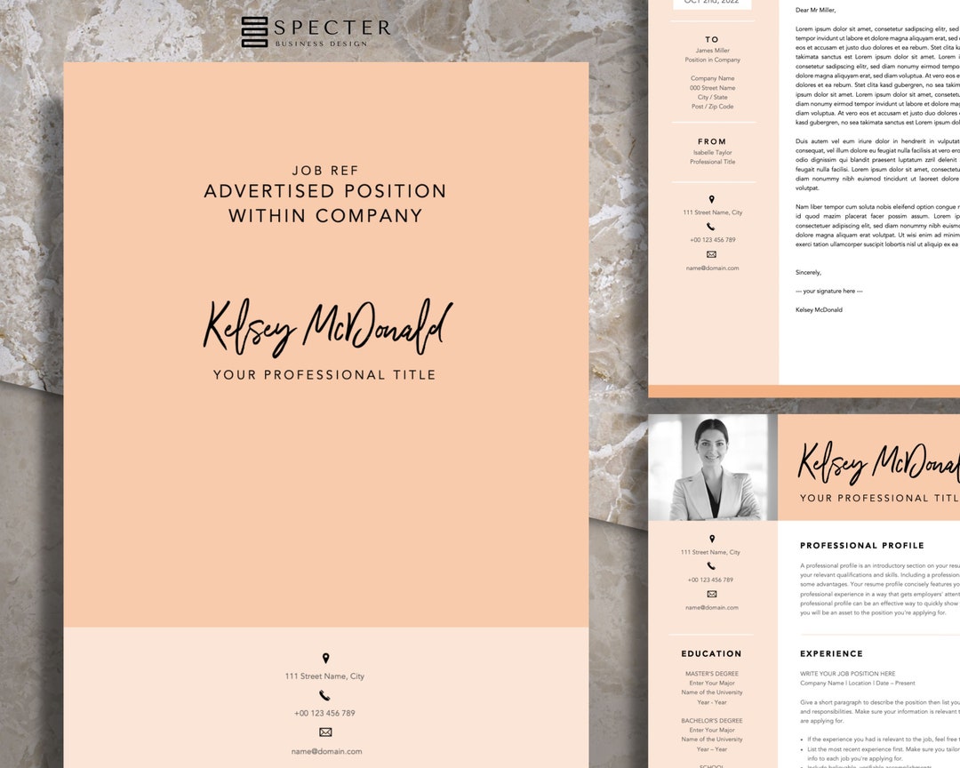 Application Template Package | English | Template for Word & Mac Apple ...